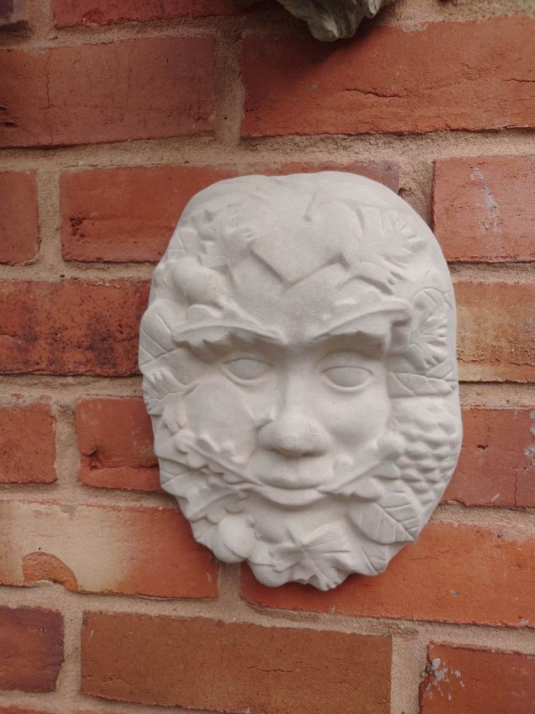 Green man wall plaque