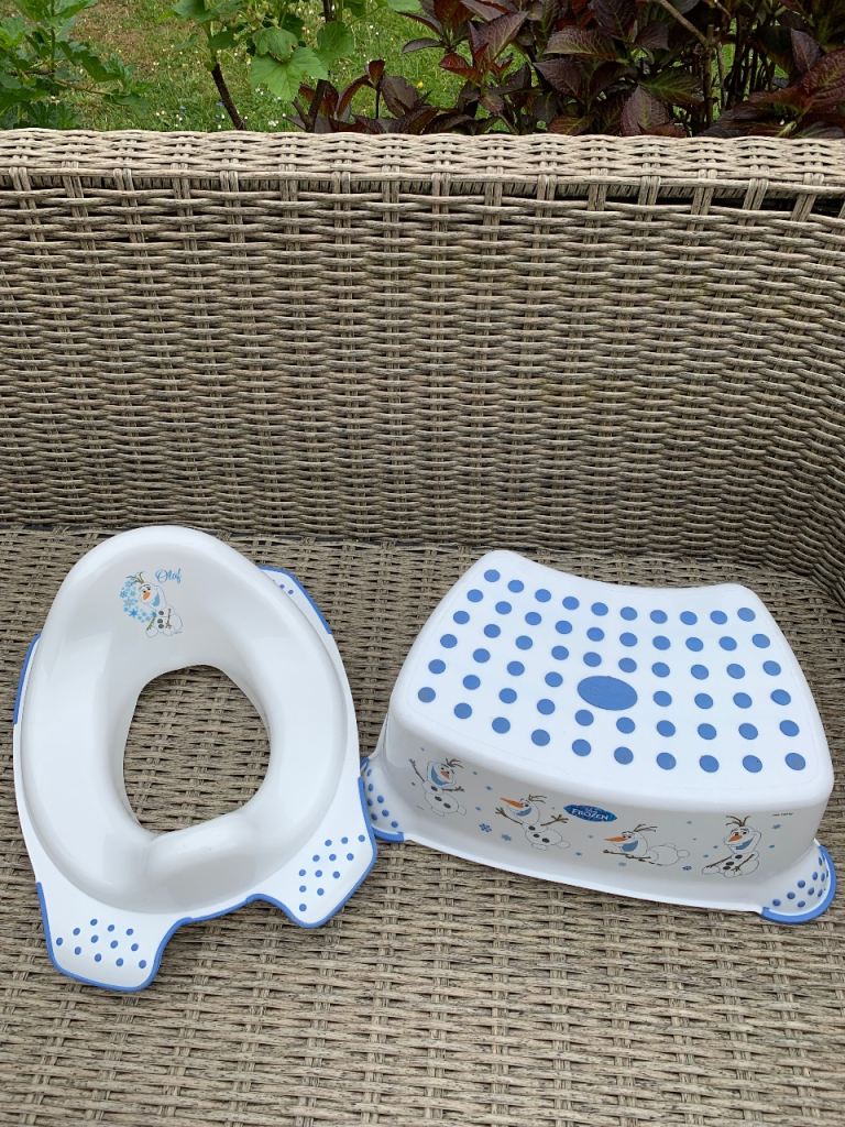Toilet seat and step for toddlers 
