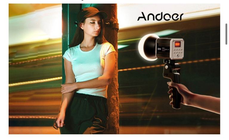 Best Portable RGB Light for Photography & Videography ! 2xbatteries + charger !