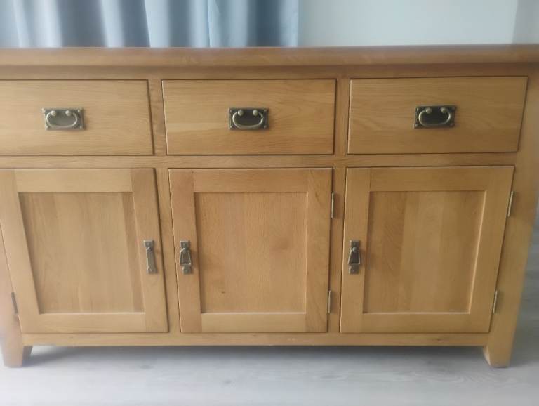 Wooden Sideboard with Drawers and Cupboards – Good Condition