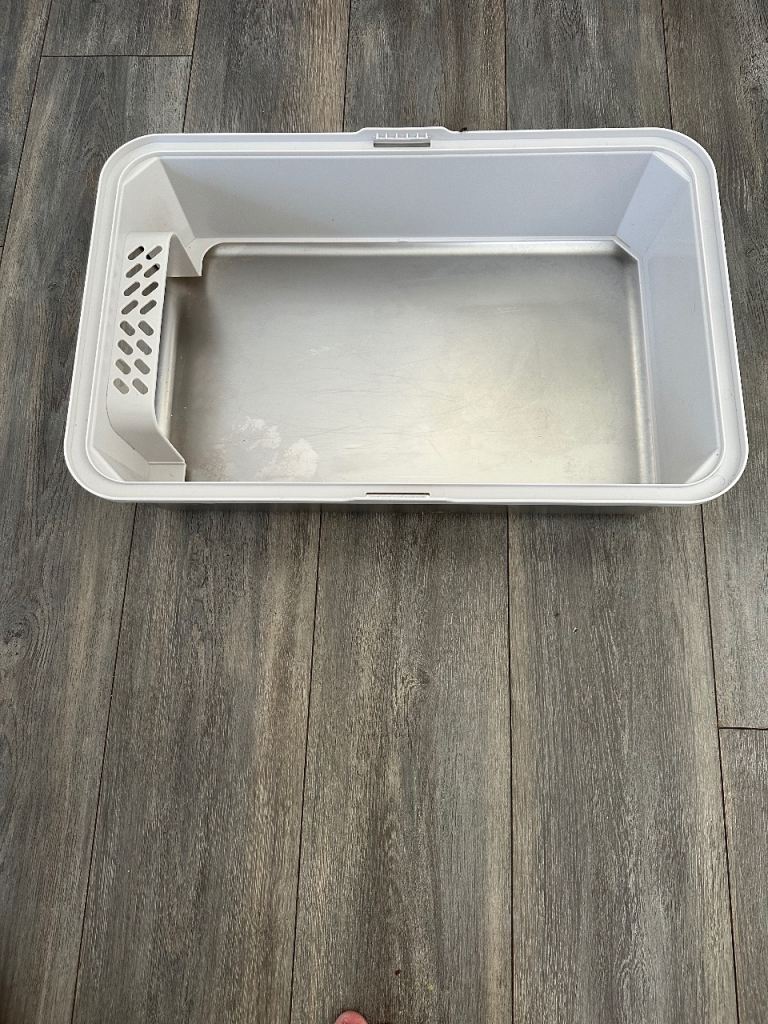Stainless steel littertray