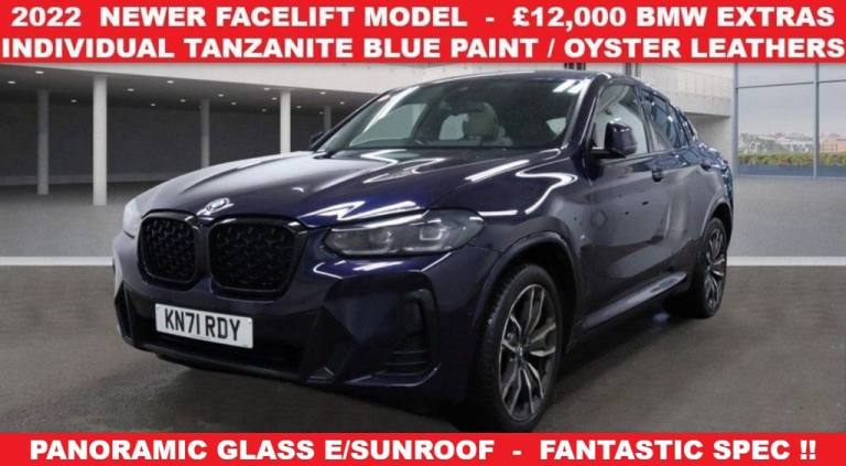 2022 71 BMW X4 2.0 20D MHT M SPORT SUV 5DR DIESEL HYBRID AUTO XDRIVE EURO 6 S/S