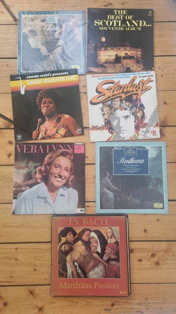 Job Lot of 7 Vinyl Records – Various Artists, Good Condition
