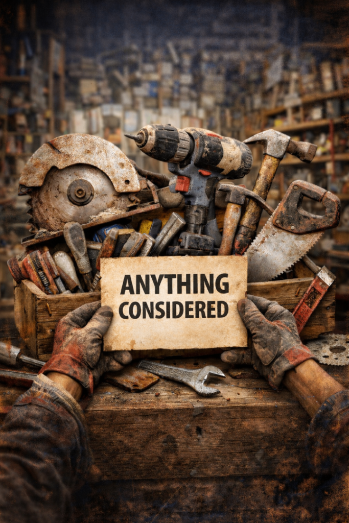 Wanted Broken or faulty tools