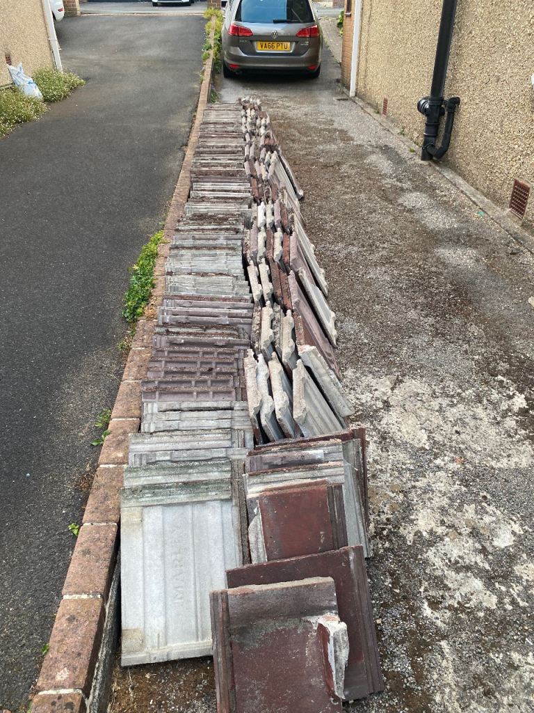Large Quantity of Concrete Roof Tiles – Good for Repairs