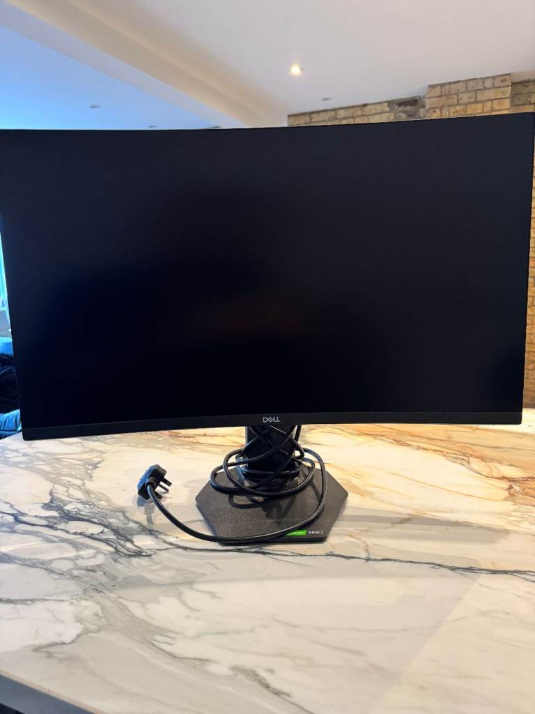 image for Dell S2721HGF 27 Inch Full HD (1920x1080) 1500R Curved Gaming Monitor, 144Hz