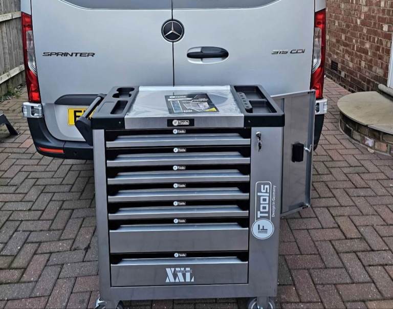 F Tools XXL Toolbox with Complete Tool Sets - Brand New