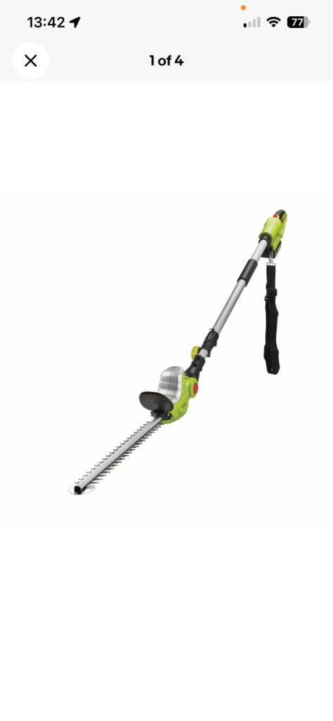 Hedge trimmer long reach 20v cordless 