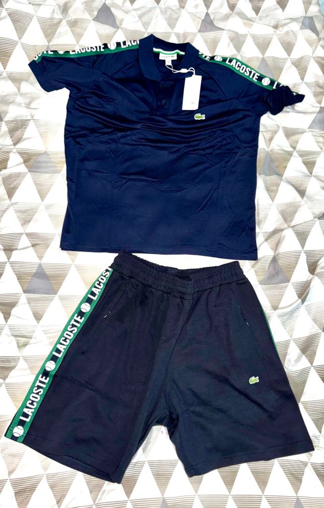 Lacoste Men’s Navy Tracksuit Set Polo & Shorts.