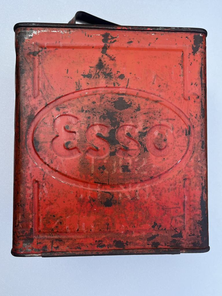 Vintage Esso 2 Gallon Petrol Can 