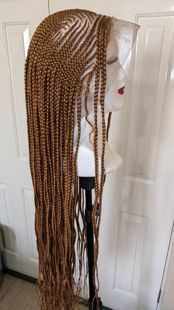 Extra Long Braided Wig – Black, Brand New