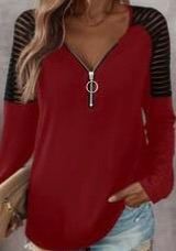 New Label Cut Out, Size Medium Will Fit Size 10,12,14 With Mesh Detail & Zipper Red Top, Stretchy 