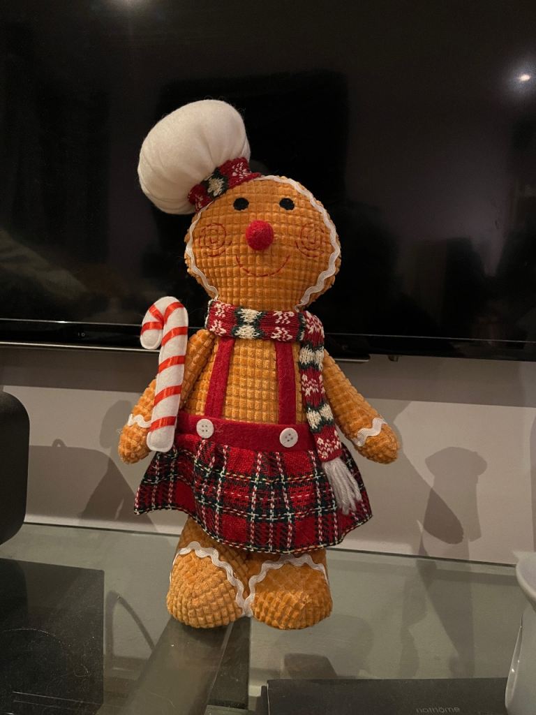 Large Gingerbread Man Christmas Plush Toy 40cm