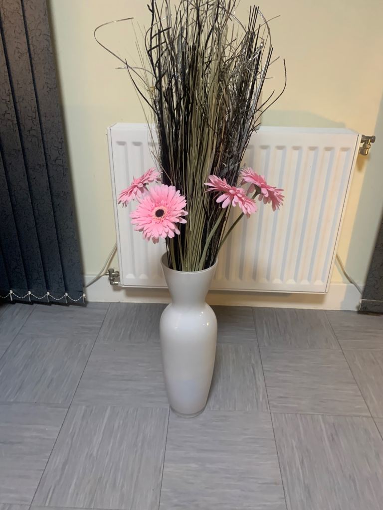 image for Vase with artificial branches and flowers
