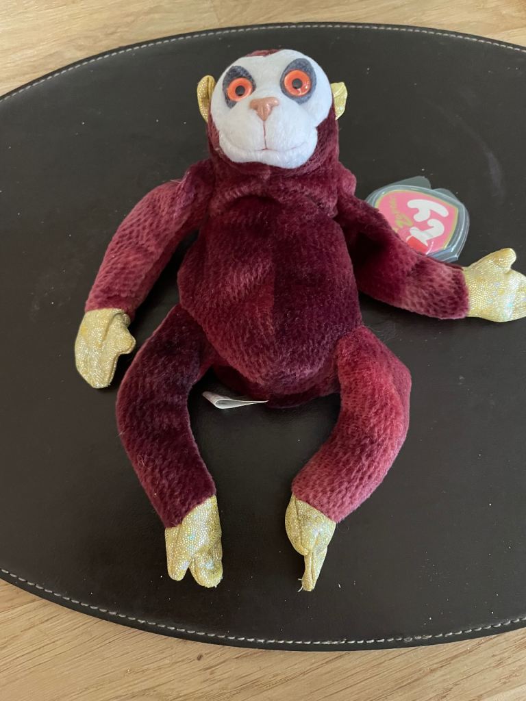 Collectors edition monkey beanie 