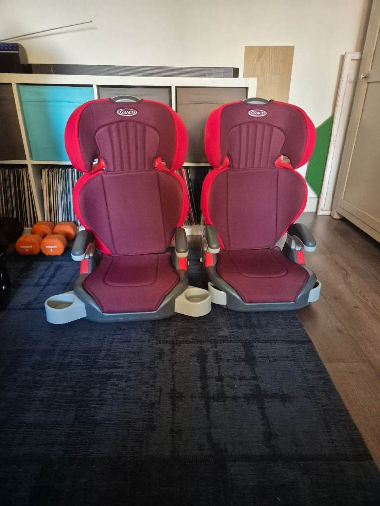 Graco Car Booster Seats x2 - Red, Good Condition (15-36kg)