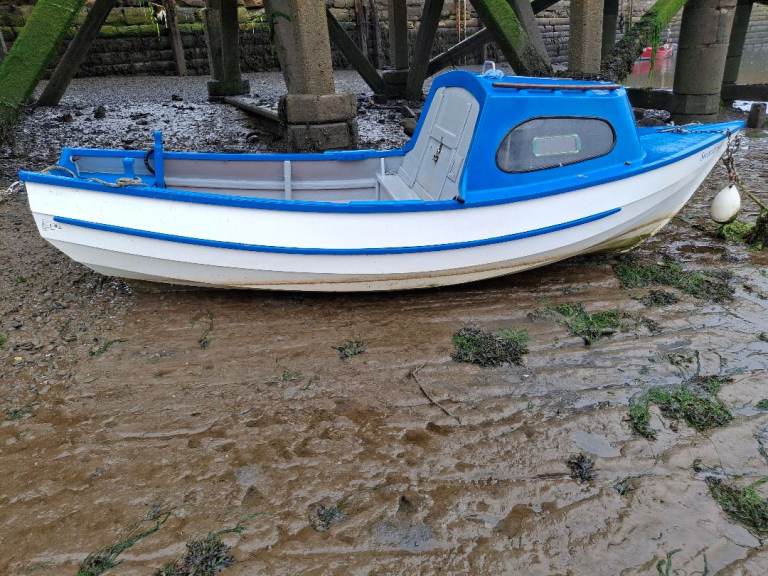 16ft pebble coble boat and trailer 