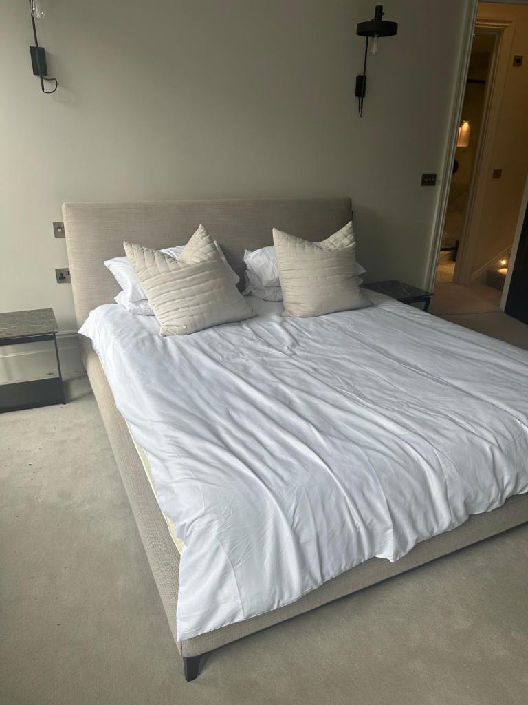 King size bed and mattress 