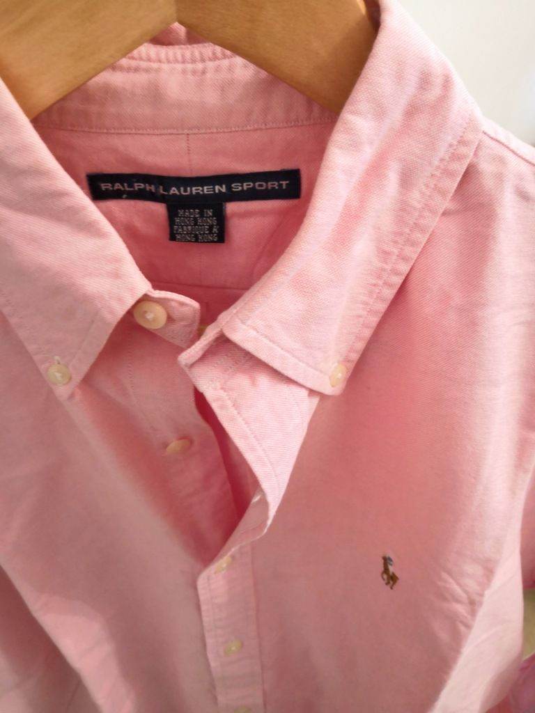Ralph Lauren Sport Pink Cotton Shirt – Size M, new