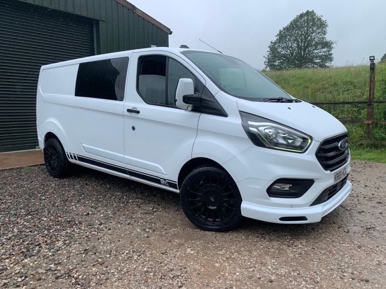 2019 69 FORD TRANSIT CUSTOM 130BHP LWB L2 TREND 6 SEAT KOMBI CREW VAN **NO VAT**