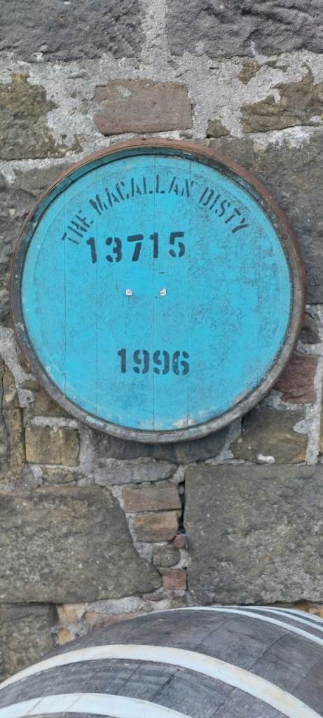 Rare 1996 Macallan Whisky Barrel Lid Top - braced and ready to hang 