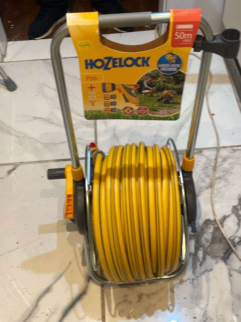 Hosepipe NEW Hozelock Pro 50m Hose Reel with Hose