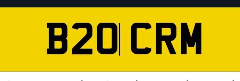 Private registration for sale 