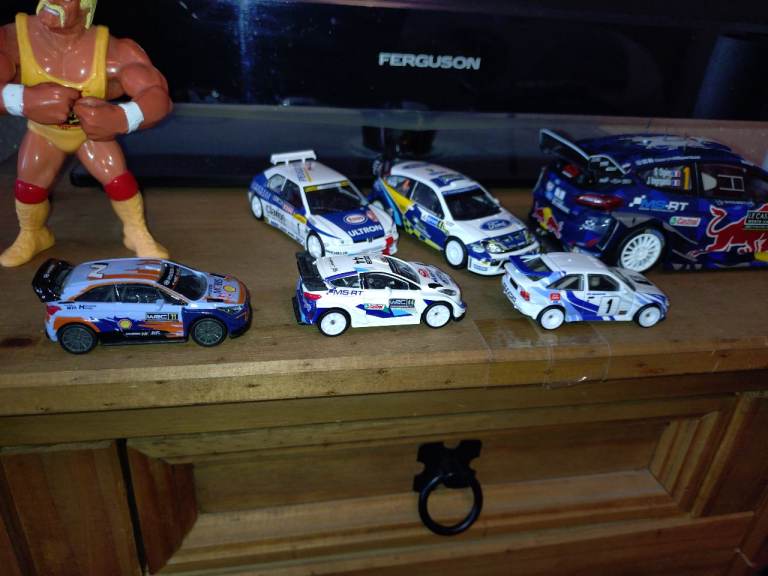 WRC diecast Cars, I20N, Fiesta WRC, Escort Cosworth 