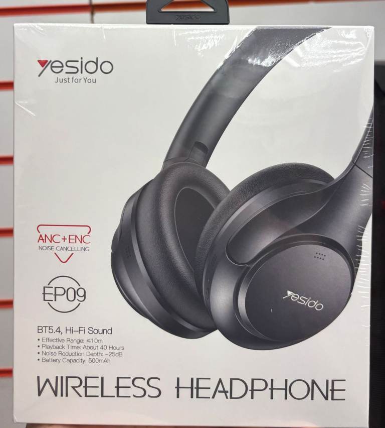 Wireless Headphones with Noise Cancelling – Bluetooth, Long Battery