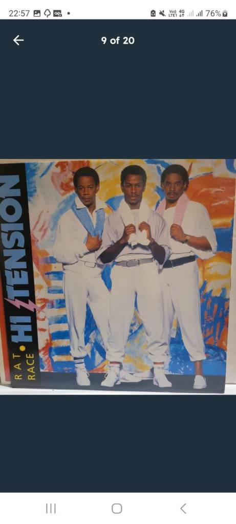 Hi- Tension Rat Race 12 inch vinyl single record