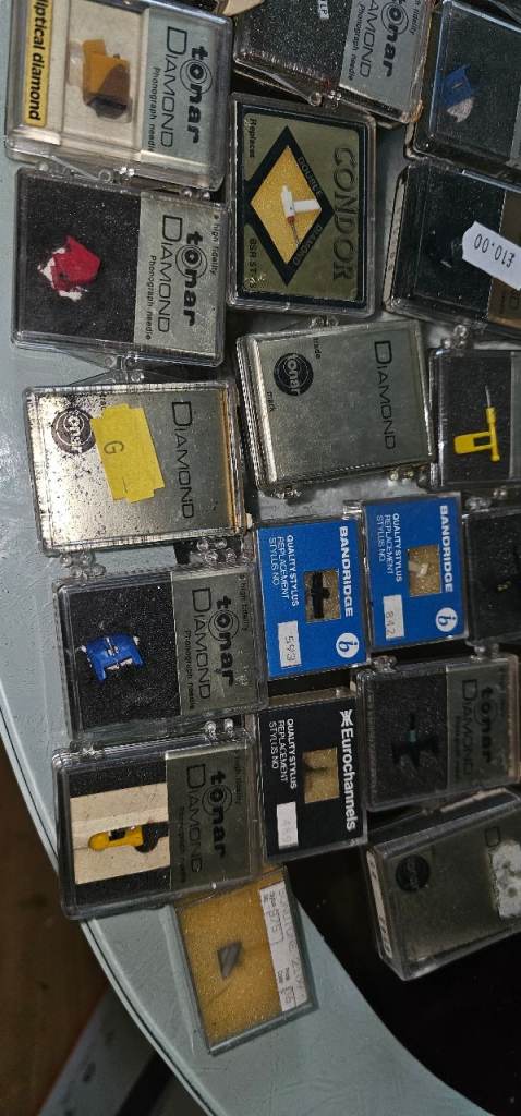 Large Collection of Tonar Diamond Turntable Stylus Needles