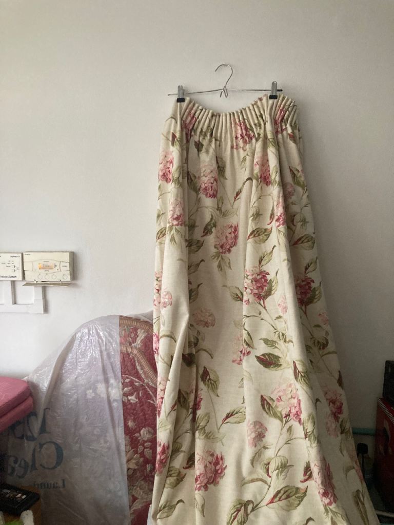 Rose vintage curtains 