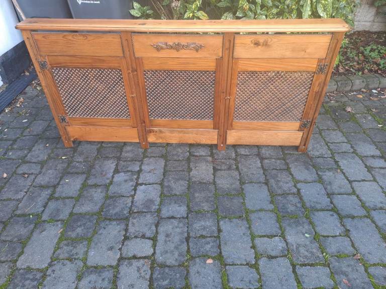 Hand crafted radiator cover wooden