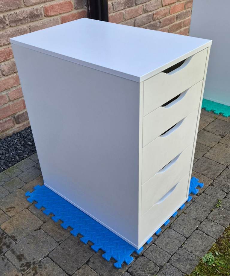 [PENDING] 2 x IKEA Alex Set of 5 Drawers (White)