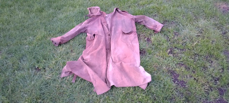 nullabor wax jacket extra large xl oilskin riding coat hunting steampunk seasoned. free post