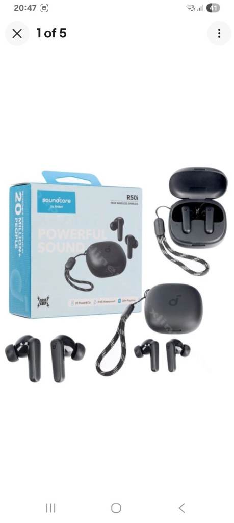 Anker Soundcore R50i Wireless Earbuds -bramd new used once w