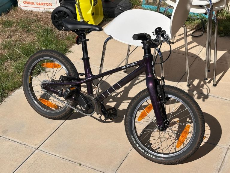 Specialized Jett 16 Single Speed Kids Mountain Bike Berry/UV Lilac