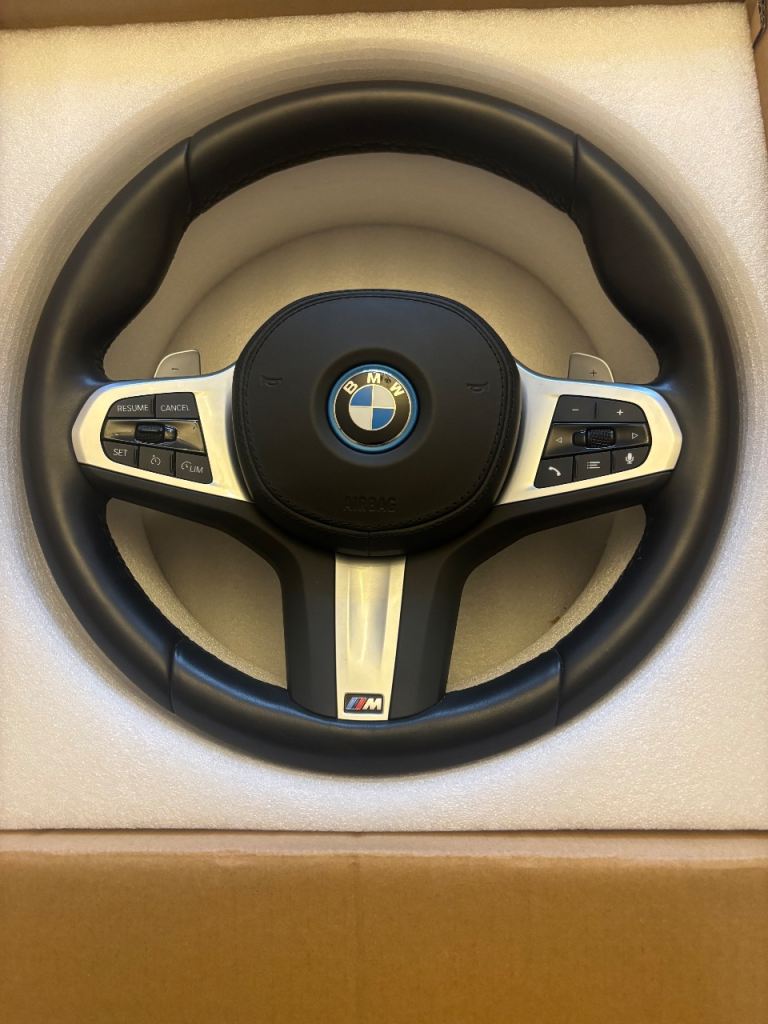 Genuine BMW X3 M Sport Steering Wheel + Airbag – OEM – Paddle Shifters – Vibration – 2024