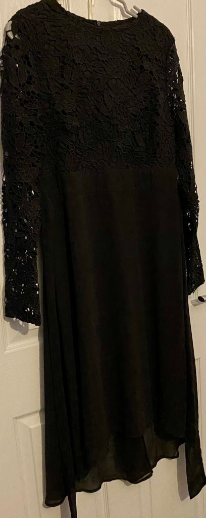 Boohoo occasion black dress 14