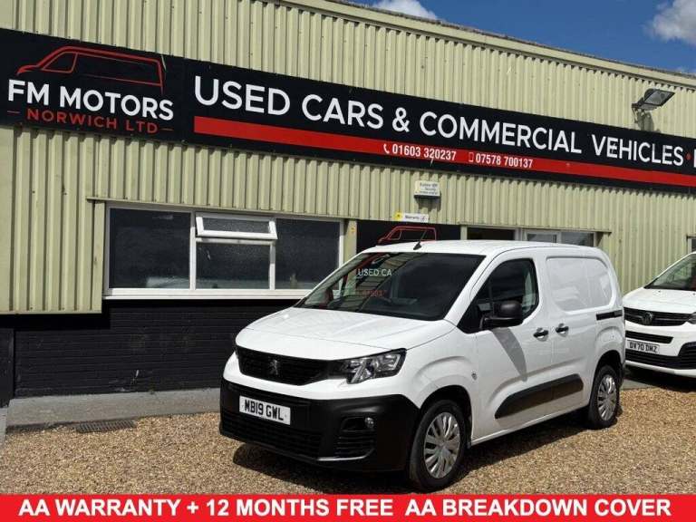 2019 19 PEUGEOT PARTNER 1.5 BLUEHDI 1000 PROFESSIONAL STANDARD PANEL VAN 5DR DIE