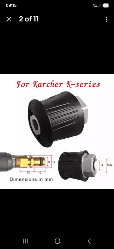 Karcher k series hose adaptor