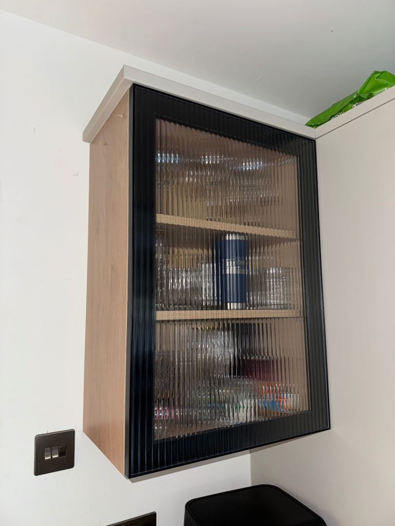 image for Howdens glass cabinet 