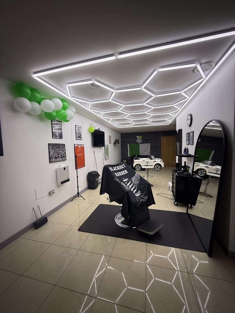 Premium High Quality LED HEXAGON Lighting – 6500K Super Bright 14-HEX + BORDER