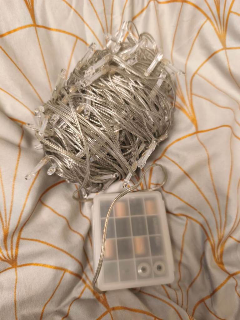 Warm White LED Fairy Lights – Battery Operated.