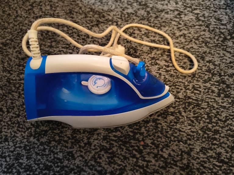 Brand New Steam Iron - Blue and White