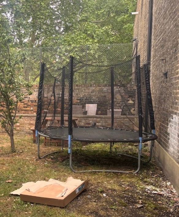 Garden Trampoline with Safety Net – Good Condition