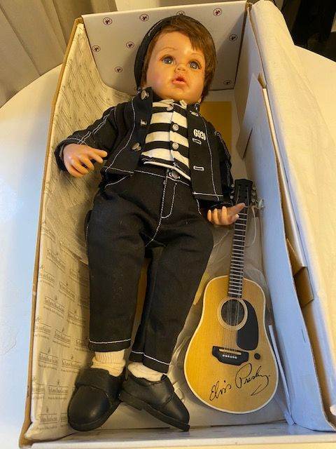 SUPER RARE: Elvis Ashton Drake Porcelain Doll ‘Jailhouse Rock’ *BOXED EX*