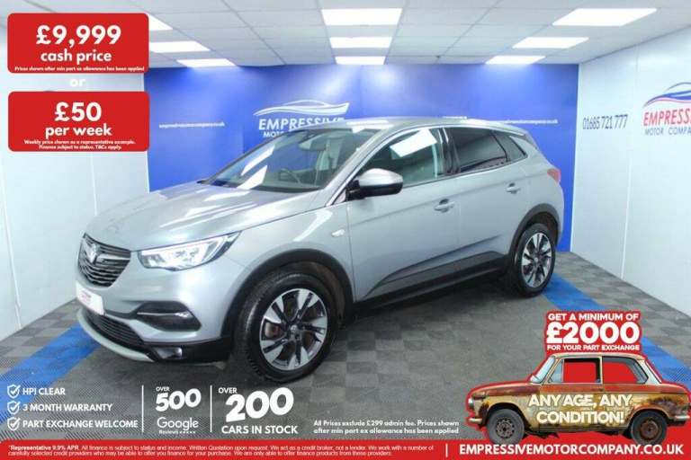 2020 70 VAUXHALL GRANDLAND X 1.5 TURBO D SE PREMIUM SUV 5DR DIESEL MANUAL EURO 6