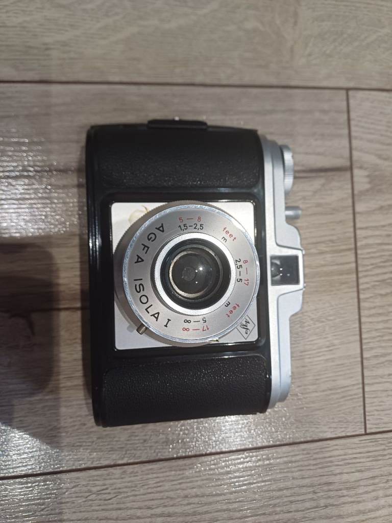 Agfa Isola I 6043 35mm Film Camera With Leather Case,  Shutter Fires