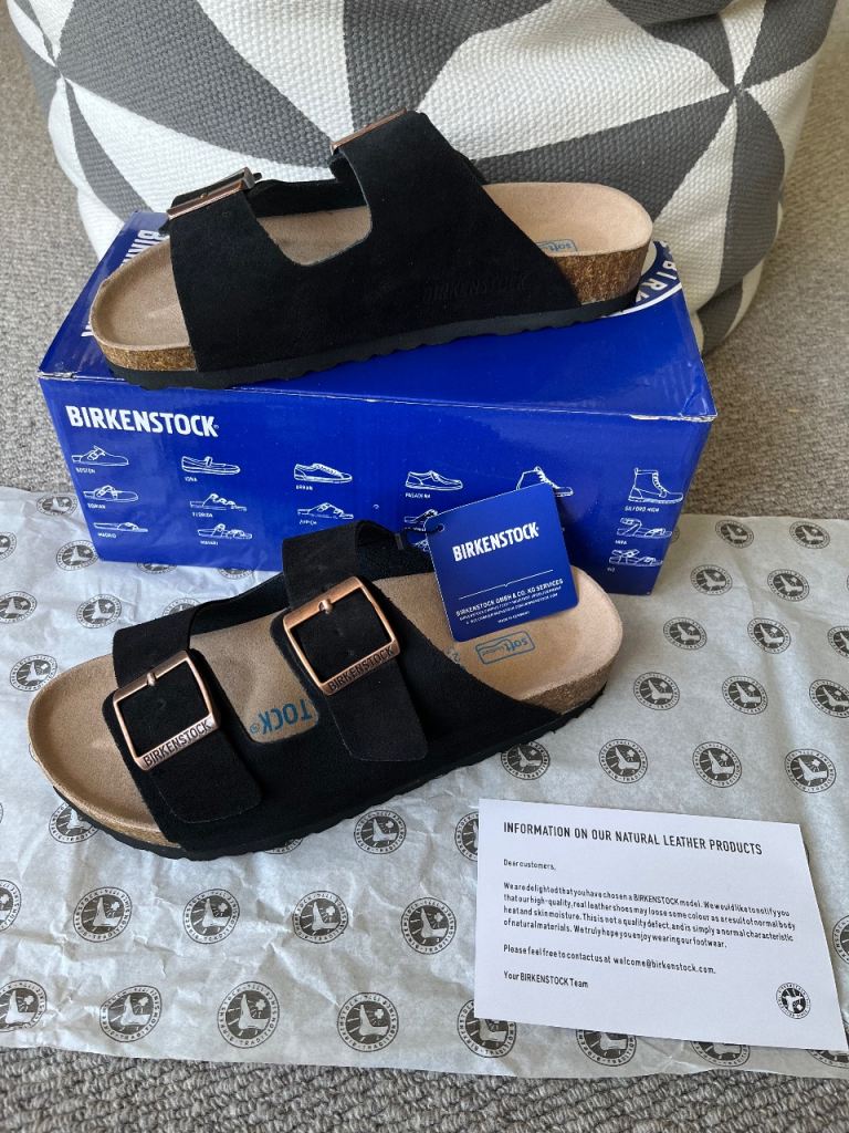 Birkenstock Arizona Sandals Black Size UK 5 / 38 